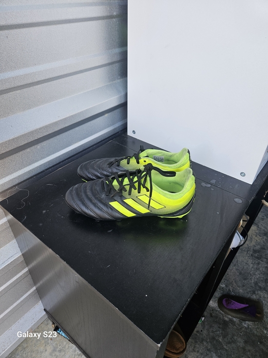 adidas Other - Adidas Copa FG Soccer Cleats Size 5 Black Neon Solar Yellow Leather